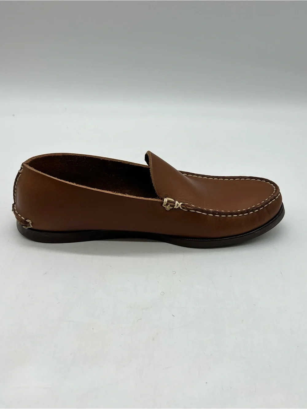 Oak Street Bootmakers Mens 10.5D Brown Leather Slip Moc Natural Chromexcel Shoes